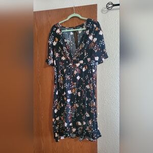 Torrid Floral Black Dress